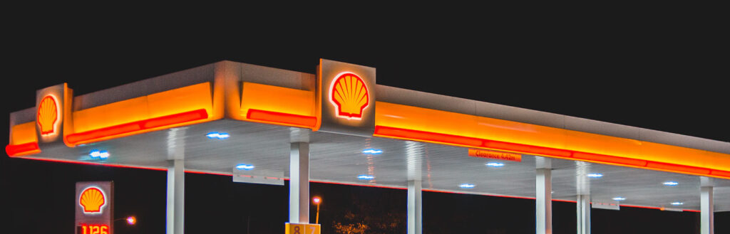 A Shell gas station.